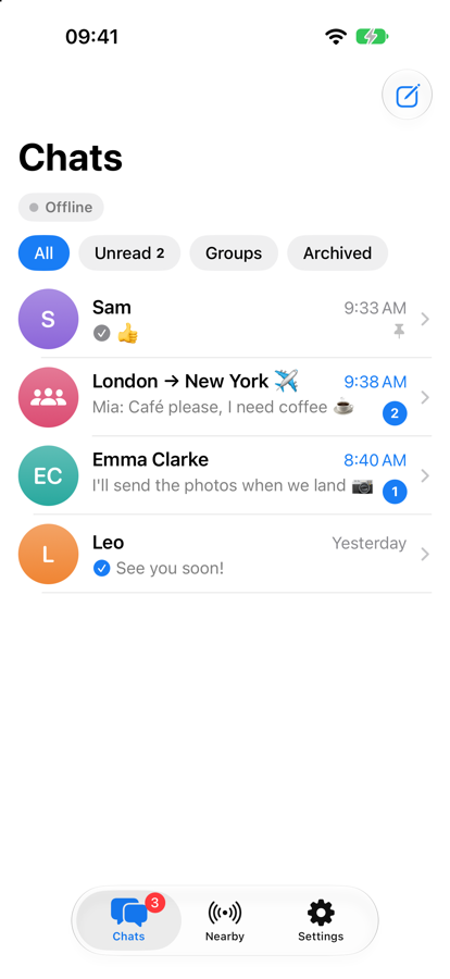 Chat list
